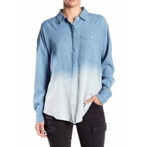 Splendid Blue Ombré Button Down Shirt